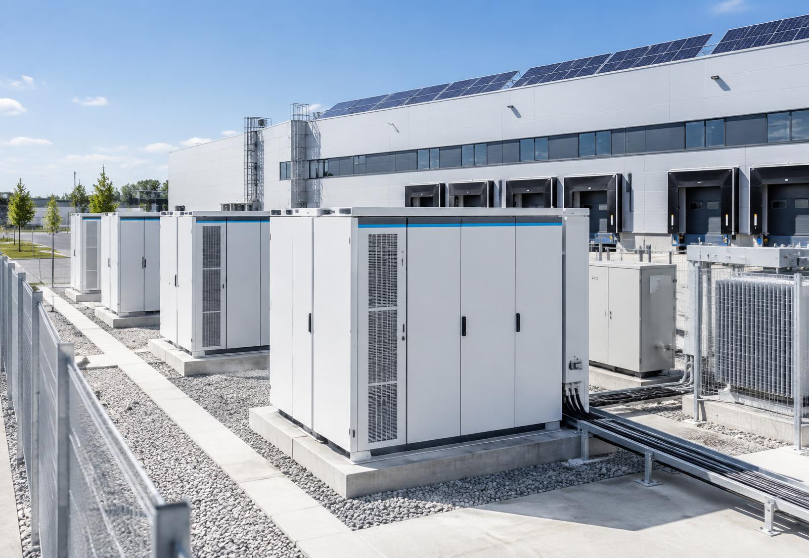Commercial battery storage installation